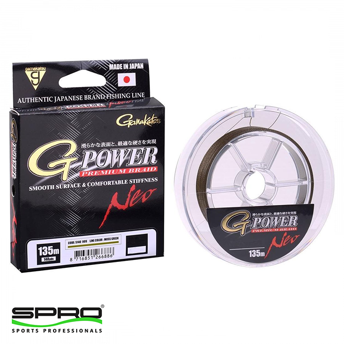 SPRO G-Power Premium Braid 135M MG 0,13M İp Misina