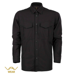 VAV Uzun Kol Gömlek Tacflex-03 - Siyah - XL