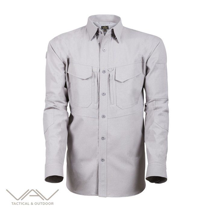 VAV Uzun Kol Gömlek Tactek-01 Gri XL