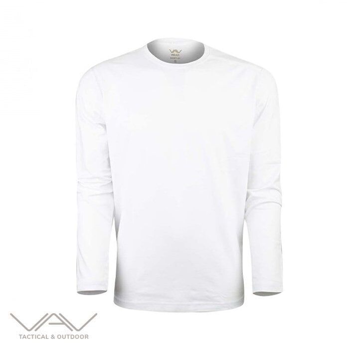VAV Baseti-04 Uzun Kol Sweatshirt Beyaz L
