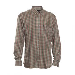 S.K.DEERHUNTER Waylon 499 Red Kareli  Uzun Kol Gömlek