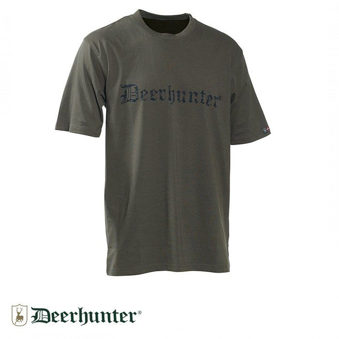 DEERHUNTER 378 DH Logo Yeşil Kısa Kollu Tişört L